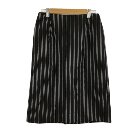  unused goods N. Natural Beauty Basic skirt tight knees height stripe M black white black white lady's 