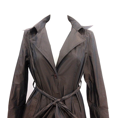  geo спорт GIO SPORT тренчкот длинный талия Mark 42 XL чай Brown /AU женский 