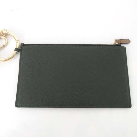  Cole Haan COLE HAAN card-case Duo leather pouch card inserting pass case green series #GY14 lady's 