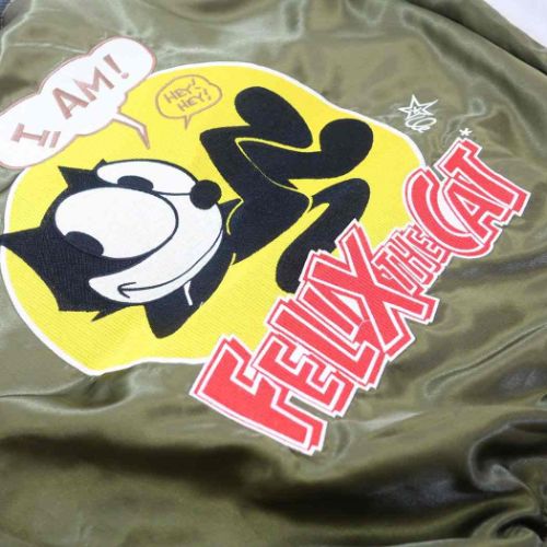  Japanese sovenir jacket L внешний Felix casual кошка круг . подарок фильм герой 