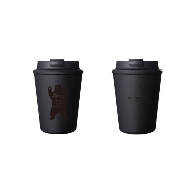 RIVERS RIVERS ウォールマグ スリーク ベア 350ml（実容量300ml） （BLACK） タンブラーの商品画像