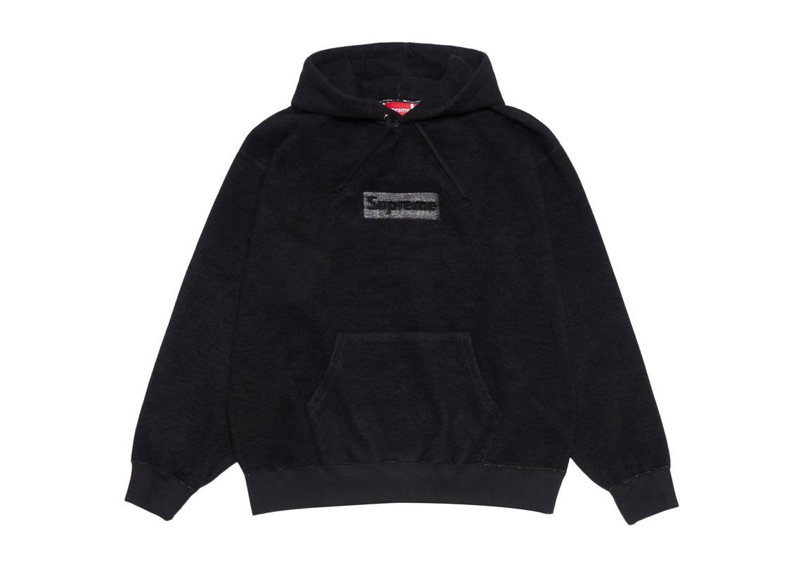 Inside Out Box Logo Hooded Sweatshirt （Black） 23ss