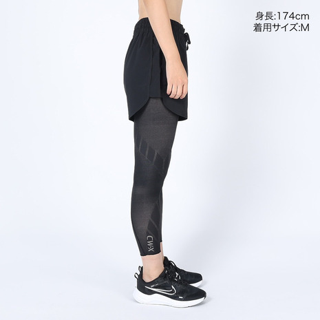 si- Dub dragon * X (CWX)( lady's ) put on pressure tights uv. sweat speed . stretch black generator model cool type long HZY279 BL