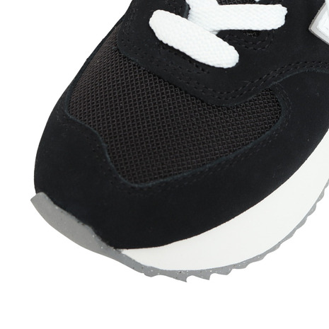  New balance (new balance)( lady's ) sneakers 574+ WL574ZSAB black sport Town shoes thickness bottom suede usually put on footwear casual going to school 