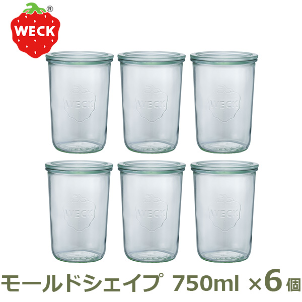 WECK モールドシェイプ 750ml WE-743×6個の商品画像