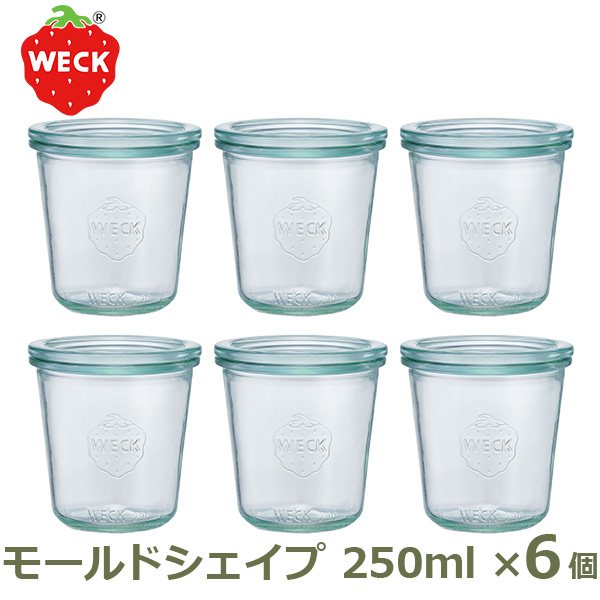 WECK モールドシェイプ 250ml WE-900×6個の商品画像