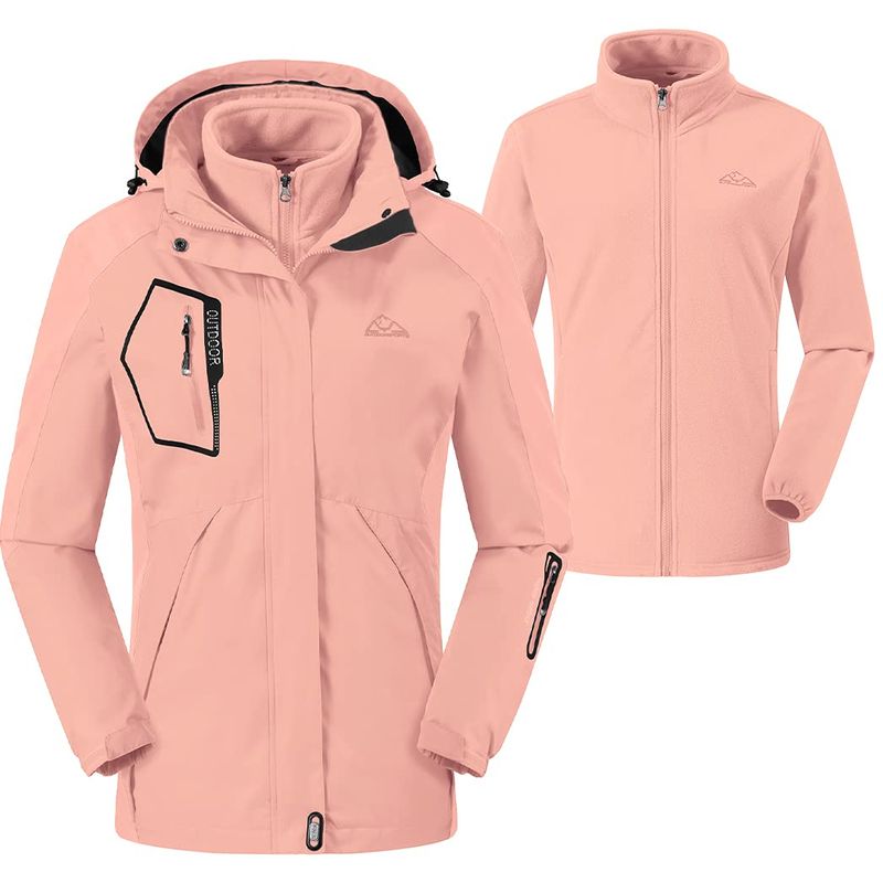 Gopune outdoor coat lady's outer 3in1 jacket mountain climbing jacket snowsuit two point set high King wear trekking 