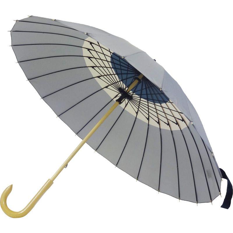 24本骨 和傘 うららか JK-139-01（グレー） レディース和傘の商品画像