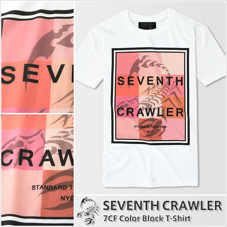 Tシャツ メンズ 半袖 ドライｔシャツ アメカジ ブランド セブンスクローラー 正規品 ブラック 安心の定価販売