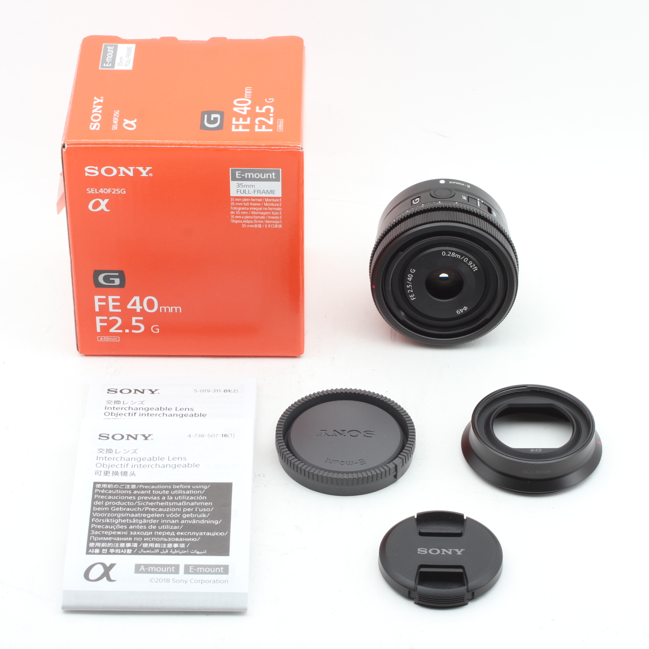 SONY ソニー FE 40mm F2.5 G SEL40F25Gの商品画像