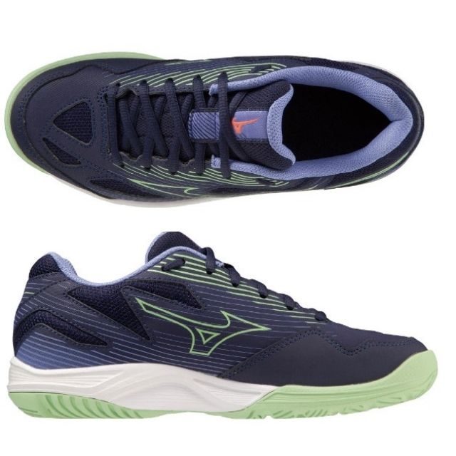  Cyclone скорость 4Jr Mizuno волейбол обувь MIZUNO Junior low cut V1GD2310 лиловый 