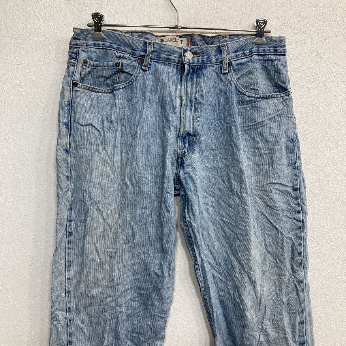 Levi's 550 Denim брюки W38 Levi's relax Fit большой размер голубой б/у одежда . America скупка 2306-391