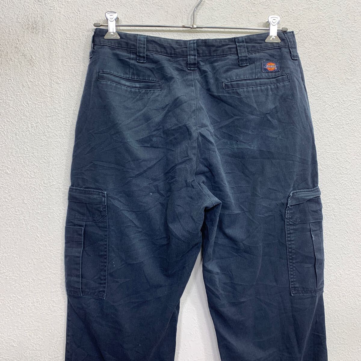Dickies рабочие брюки W34 темно-синий Dickies Zip выше брюки-карго б/у одежда . America скупка 2506-99