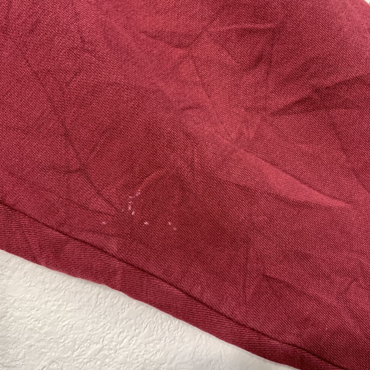 GEAR одноцветный тренировочный футболка XL wine red бордо обратная сторона ворсистый б/у одежда . America скупка a601-5767
