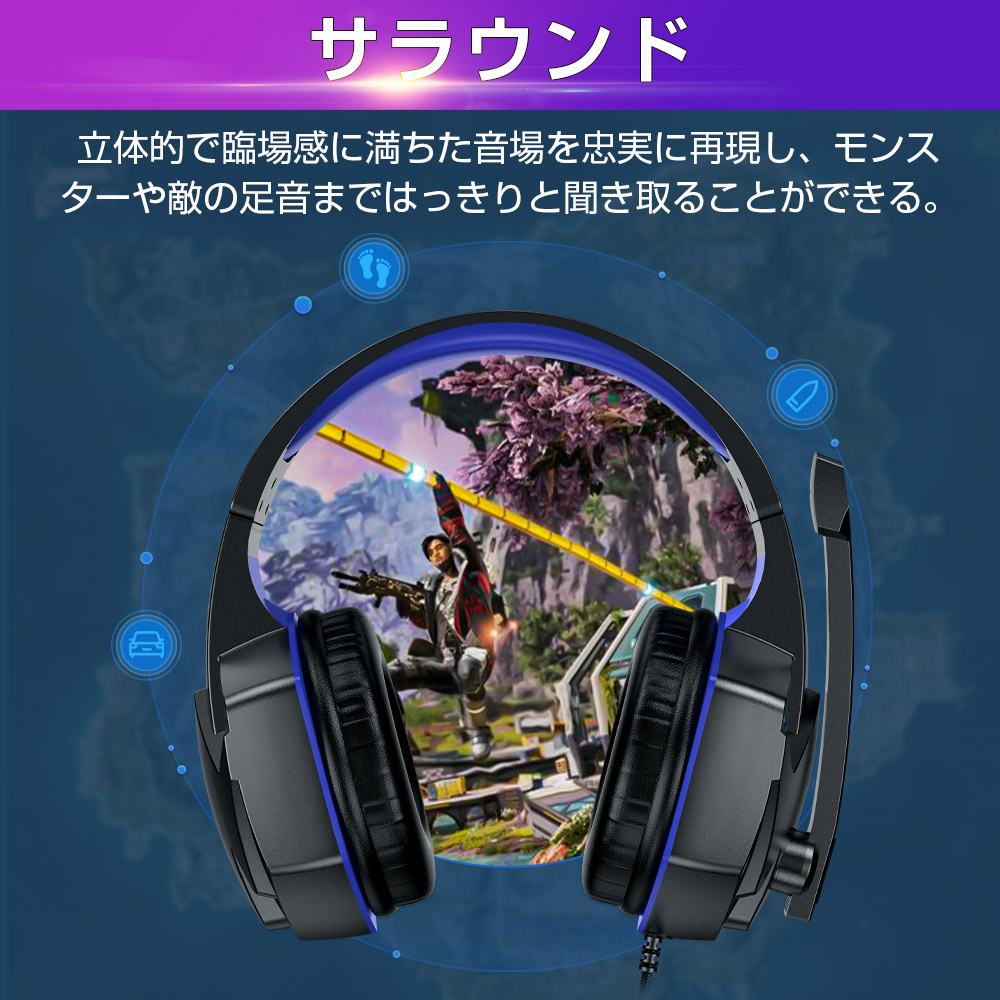  wire headphone music * movie .. for ge-ming headset light weight headphone Mike attaching voice chat height sound quality air-tigh type switch ps4 ps5 PC USB connection (a4-1)