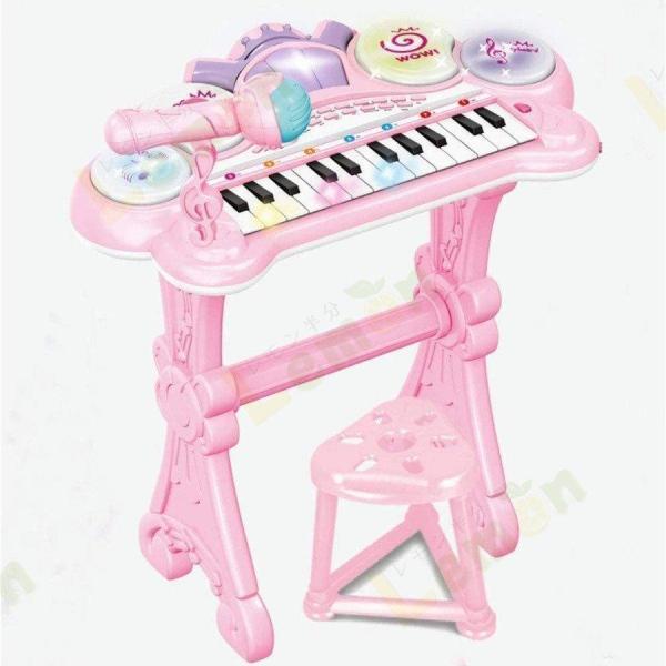  electronic piano electronic organ child electone toy intellectual training toy electron keyboard luminescence Mini piano Mike multifunction education toy birthday ... Christmas present gift 