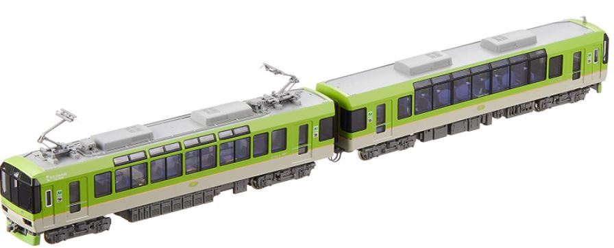 カトー　叡山電鉄900系　特別企画品・青もみじキララ　10-1528 N) 10-1528 叡山電鉄900系 「青もみじきらら」 メープルグリーン