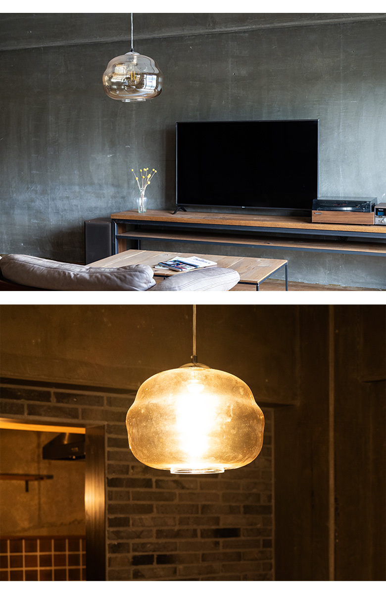 LEDペンダントライト EGLO DOGATO 32.8cm アンバー 204424J リビング