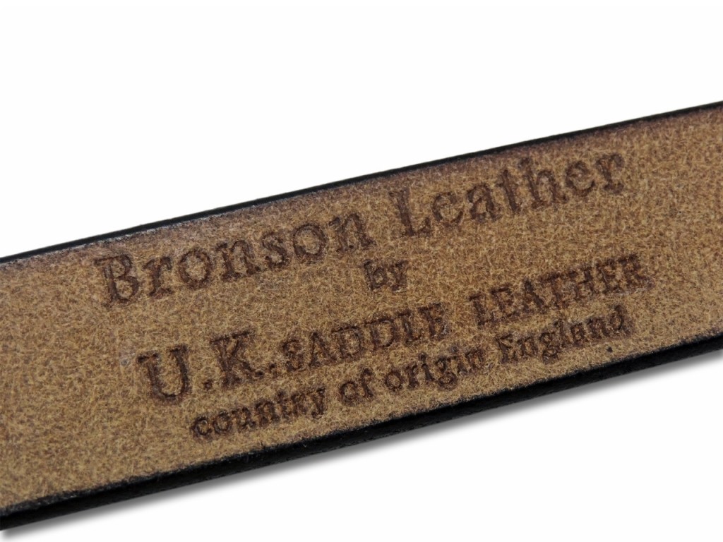 美品Bronson Leather ブロンソンレザーのファイヤーマンベルト　３２ ブロンソンレザー BRONSON LEATHER / UKサドルレザー ファイヤーマン