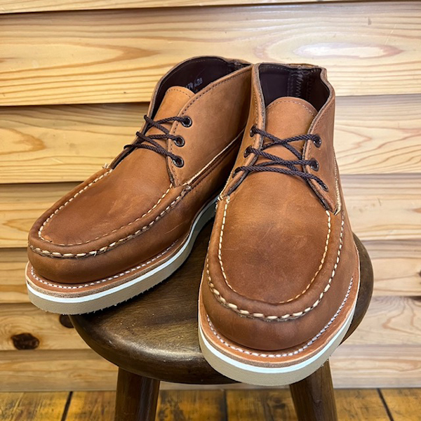  Russel Moccasin RUSSELL MOCCASIN / чукка DOUBLE VAMP chukka (RUST CHAMOIS)