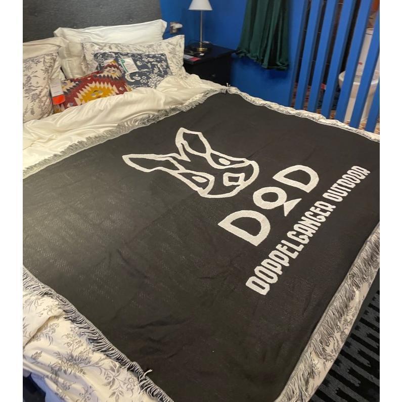 DODti-o-ti- blanket blanket camping blanket black DOPPELGANGER OUTDOOR fashion camp travel 