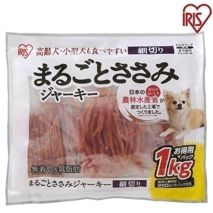 アイリスオーヤマ まるごとささみジャーキー 細切り P-IJ-HS1K 1kg×1個の商品画像