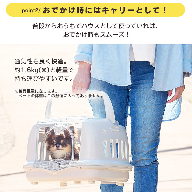  pet Carry small size dog cat window attaching water supply holder pet Carry case pet carry bag cage house Iris o-yamaP-HC480