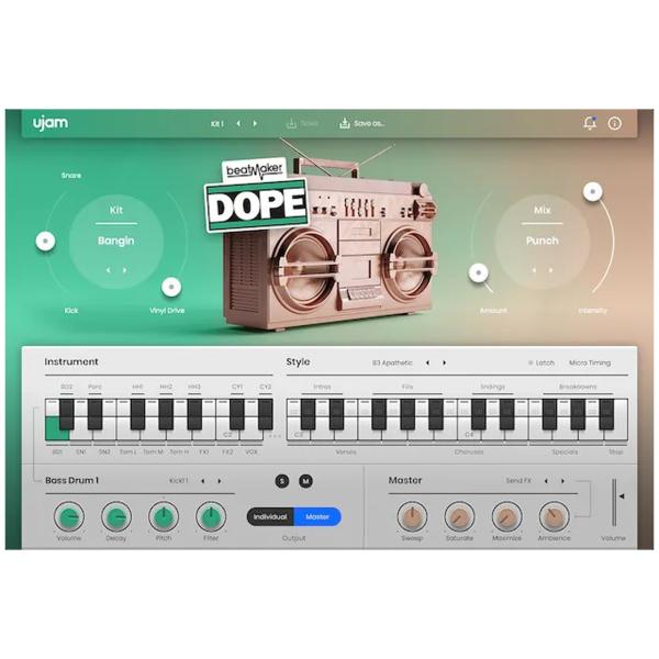 UJAM( You jam ) Beatmaker DOPE beet make-up sound source hip-hop plug-in DTM DAW