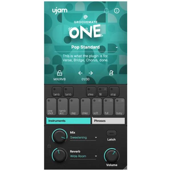 UJAM( You jam ) Groovemate ONE percussion instrument sound source plug-in DTM DAW