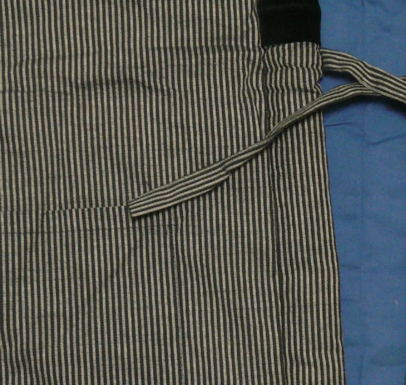 [ most high quality ] cotton inserting half heaven * and . striped pattern gray ground small .(kh0s01nf)