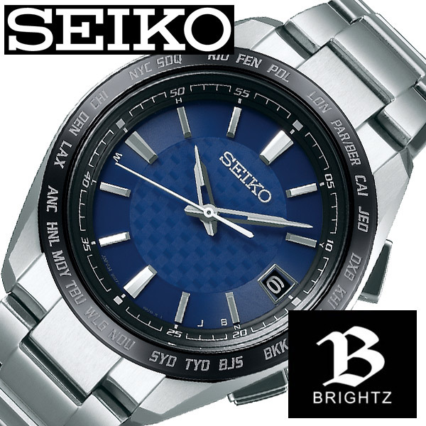 SEIKO ブライツ ソーラー電波時計 SAGZ089 BRIGHTZ メンズ腕時計 - 最
