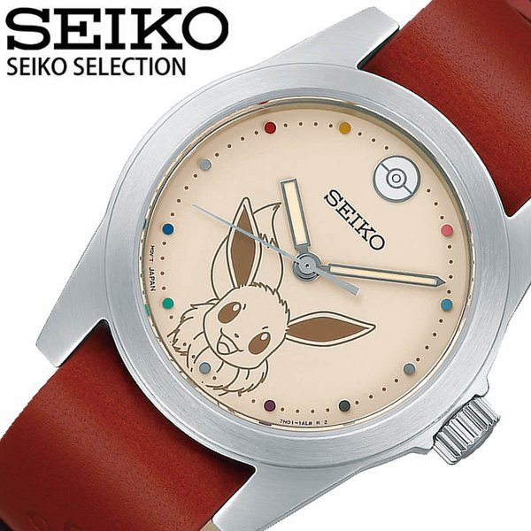  Seiko selection Pocket Monster совместная модель i-bi часы SEIKO SELECTION POKEMON наручные часы женский Kids слоновая кость SCXP179