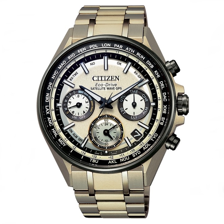 CITIZEN アテッサ エコ・ドライブGPS衛星電波時計F950 MOON GOLD限定 