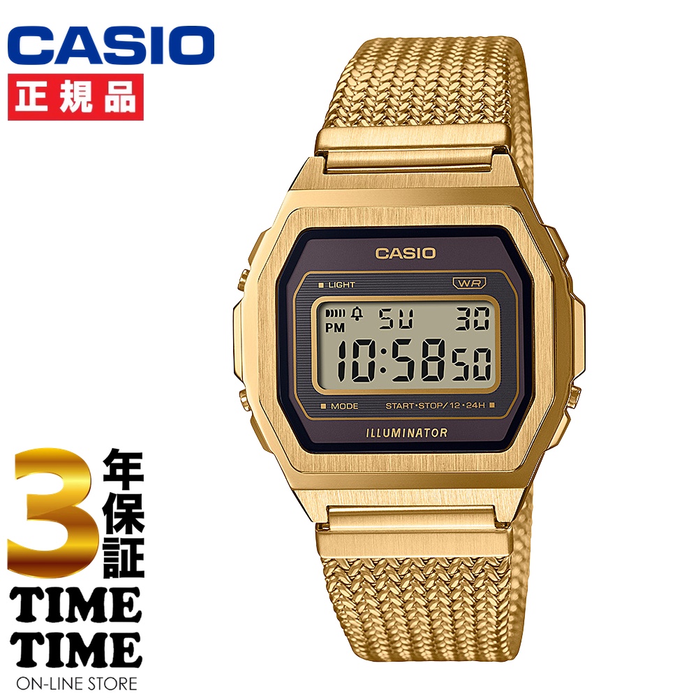 カシオ CASIO スタンダード PREMIUM A1000MGA-5JF ユニセックス フルメタル スーパーイルミネーター A1000MGA5JF メンズウォッチの商品画像