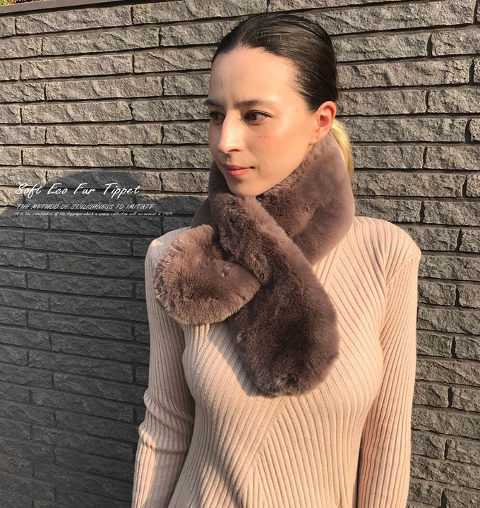  muffler lady's fur autumn winter autumn winter fur muffler stole tippet protection against cold thick soft warm 