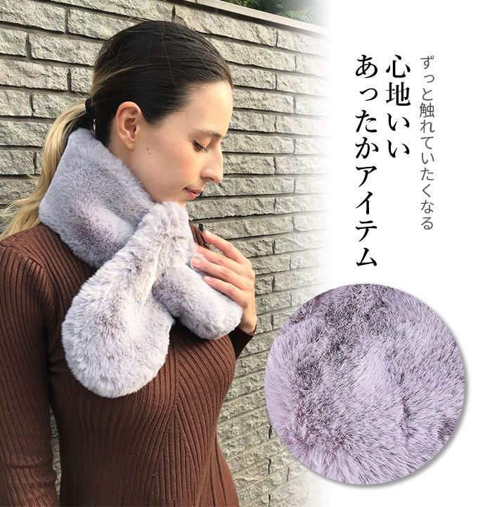  muffler lady's fur autumn winter autumn winter fur muffler stole tippet protection against cold thick soft warm 