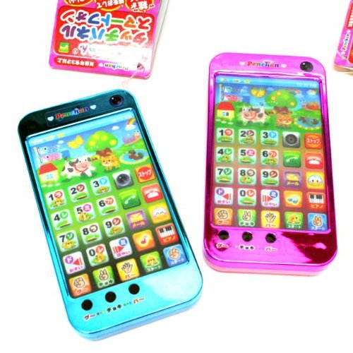 ペンちゃんタッチパネル スマートフォン型（青色） 電子玩具の商品画像