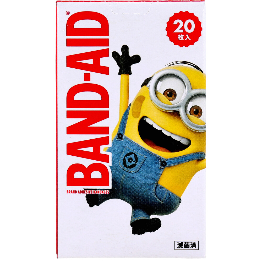 BANDーAID ジョンソン・エンド・ジョンソン バンドエイド ミニオンズ こどもサイズ 20枚入×20個 絆創膏の商品画像