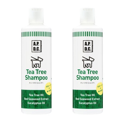 APDC tea tree shampoo dog for 500ml×2 2 pcs set A.P.D.C..... new industry dog for shampoo **