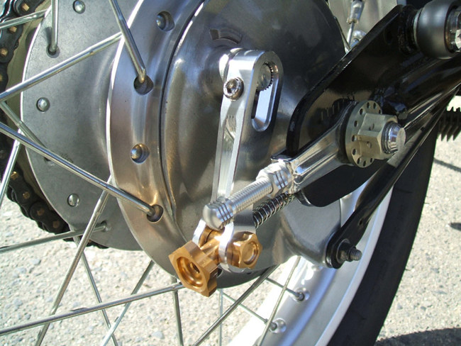 antlion Anne to лев задний тормоз arm комплект Ver.1 arm цвет : titanium Gold / dial цвет : titanium голубой SR400 SR500 YAMAHA Yamaha тормоз 