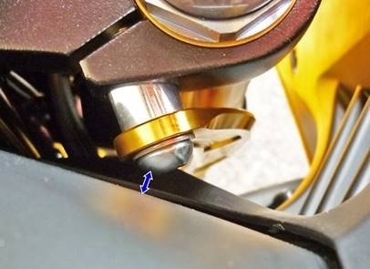 OUTEXau Tec s вынос руля стабилизатор цвет : анодированный алюминий голубой GROM MSX125 HONDA Honda вилка стабилизатор подвеска подвеска 