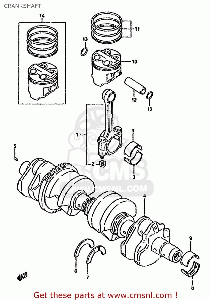 CMS CMS:si- M es(12000-26831) CRANKSHAFT SET