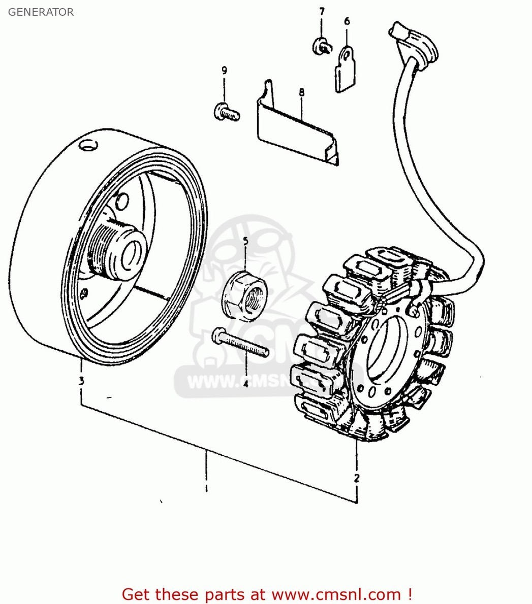 CMS CMS:si- M es(31401-49010) STATOR ASSEMBLY GS1100E 1980 (T) USA (E03) GS1100E 1981 (X) USA (E03) GS1100LT 1980 (T) USA (E03)