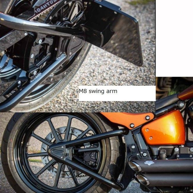 RICK*S MOTORCYCLESliks motorcycle Swing Arm kit brake :Rick*s Drive side brake left FLFB FLFBS FXBR FXBRS FXDR