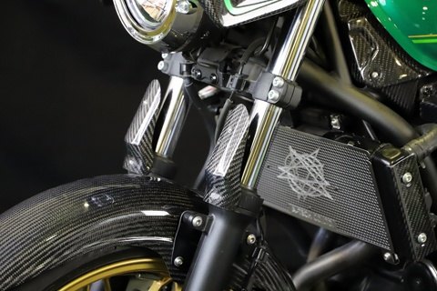 A-TECHe- Tec front fork guard material :CK carbon kevlar / type : left right set / clear painting : none Z650RS KAWASAKI Kawasaki 