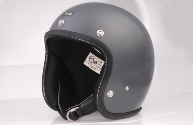 DIN MARKET SHM Lot-500 Mサイズ（57-58cm） ガンシップグレー バイク用　ジェットヘルメットの商品画像