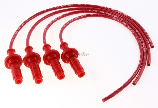 NGK NGK:enji-ke- power cable ( plug cord ) plug cord color : wine red | plug cap color : wine red GPZ900R