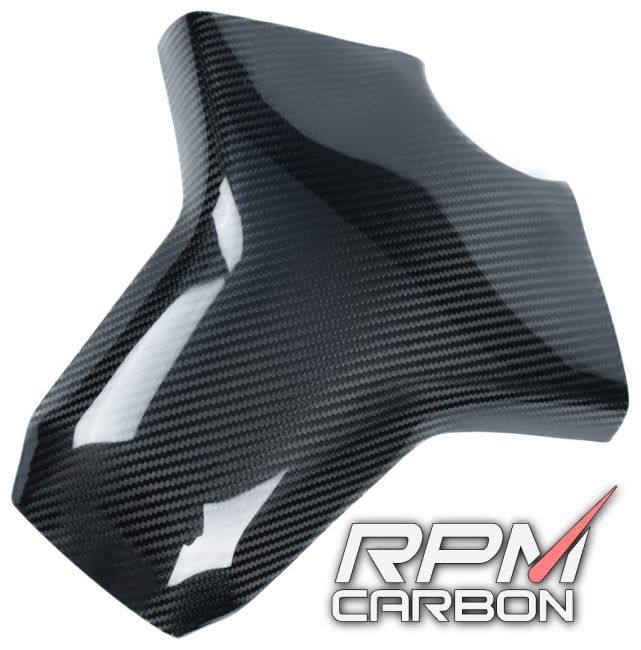 RPM CARBONa-rupi- M carbon Tank Cover for MONSTER 1200 Finish:Glossy / Weave:Twill MT-09 FZ-09 YAMAHA Yamaha YAMAHA Yamaha 