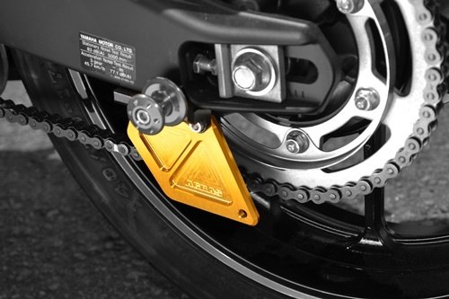 AGRAS Agras задний звездочка защита анодированный алюминий цвет : черный YZF-R15 YZF-R125 YAMAHA Yamaha кожух звездочки экстерьер 