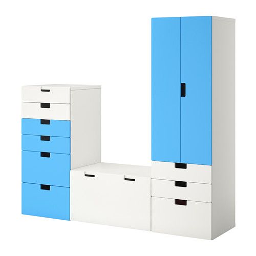 IKEA/ Ikea STUVA место хранения combination, белый, голубой 